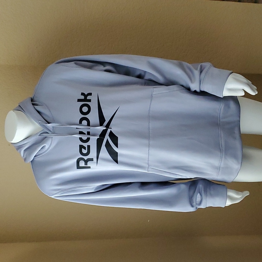 🆕️ REEBOX Men's Endurance Liliac Gray Fleece Lined Pullover Hoodie SIZE: XXL